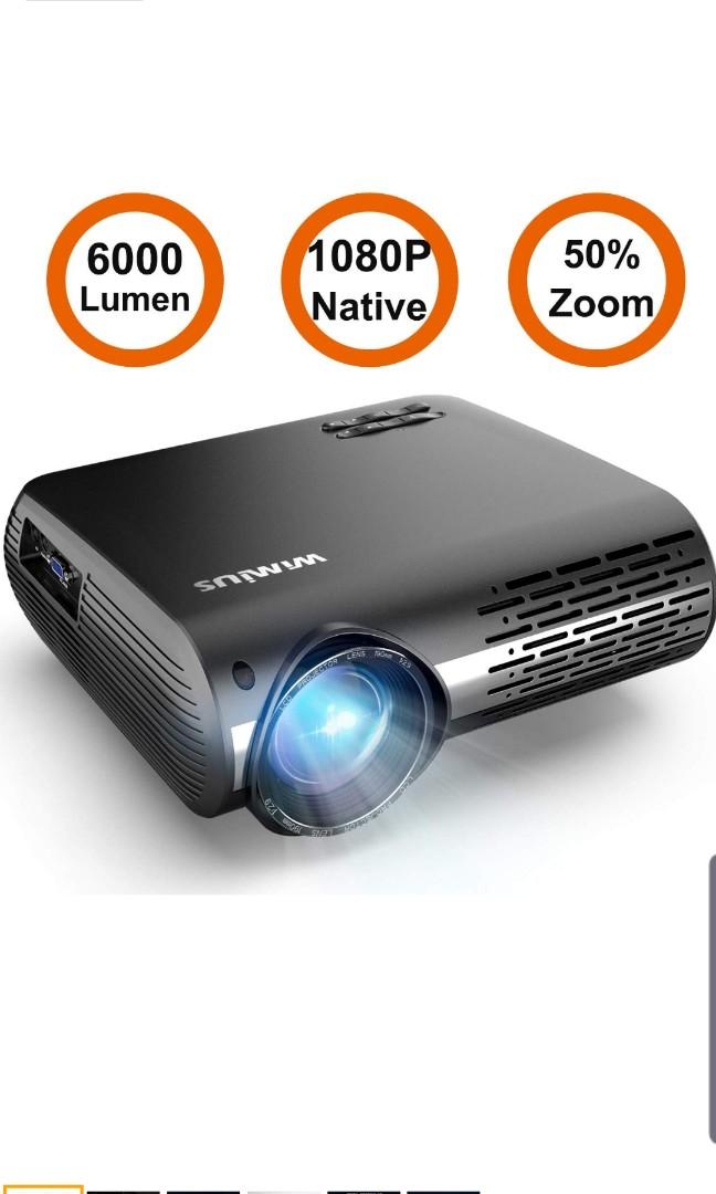 Projector, WiMiUS P20 Native 1080P LED 