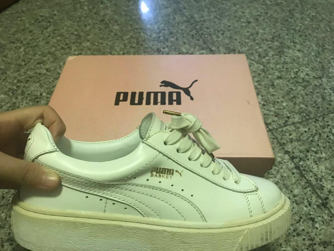PUMA Basket X FENTY by Rihanna White Sneakers