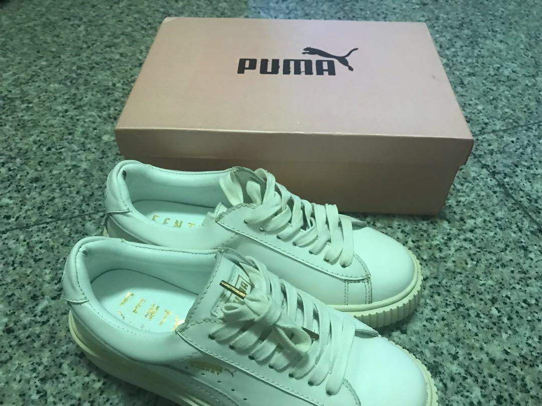 PUMA Basket X FENTY by Rihanna White Sneakers