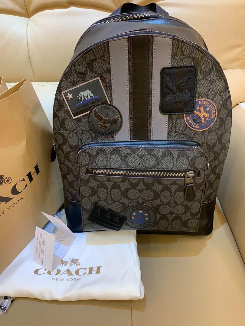 Coach new york men's backpack new arrivals