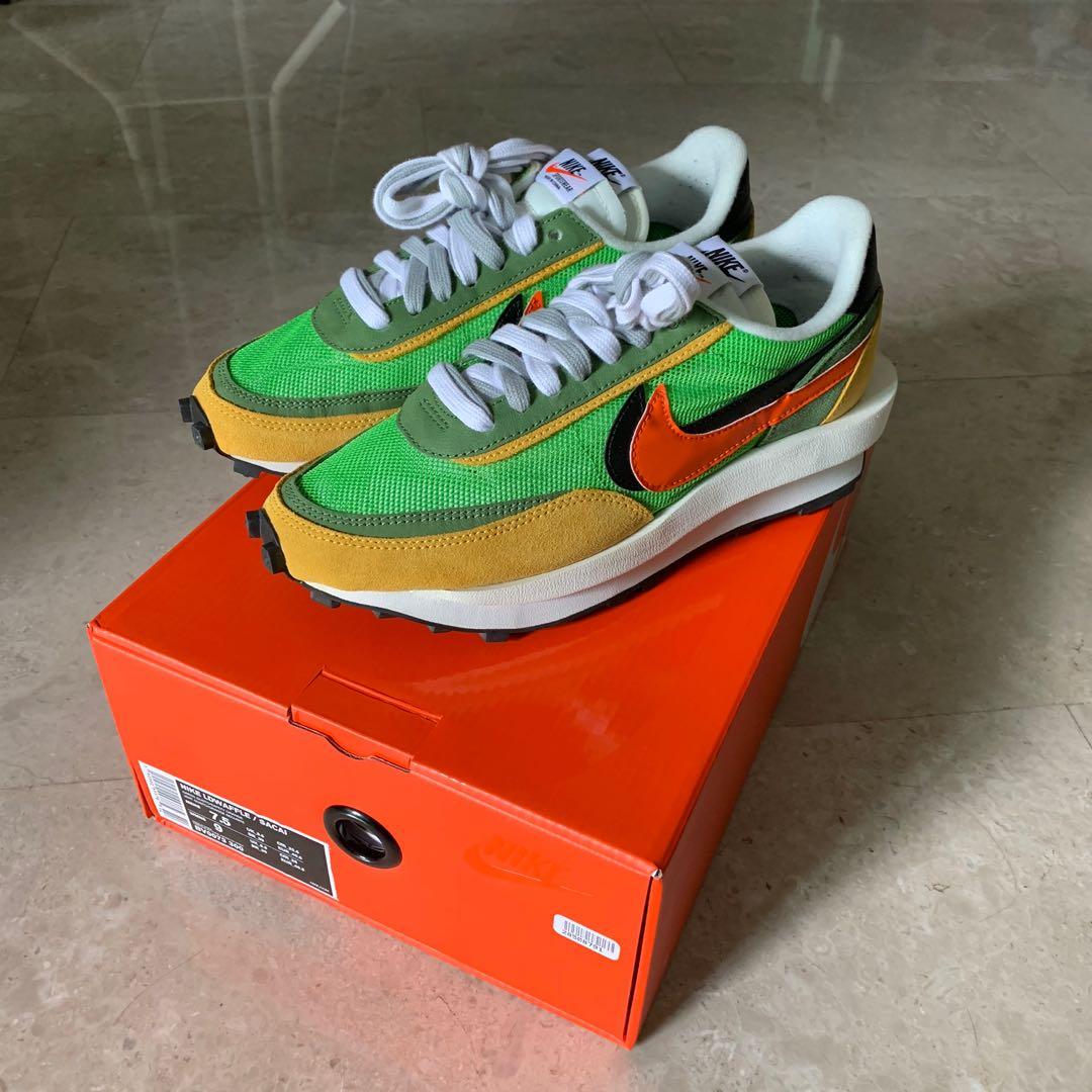 sacai x nike ldv waffle green gusto