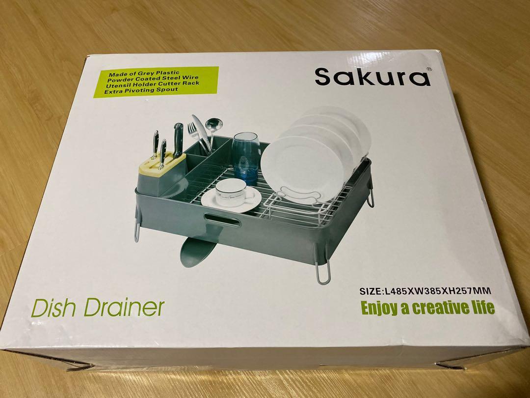 Sakura dish rack Furniture Home Living Kitchenware Tableware Other Kitchenware Tableware on Carousell