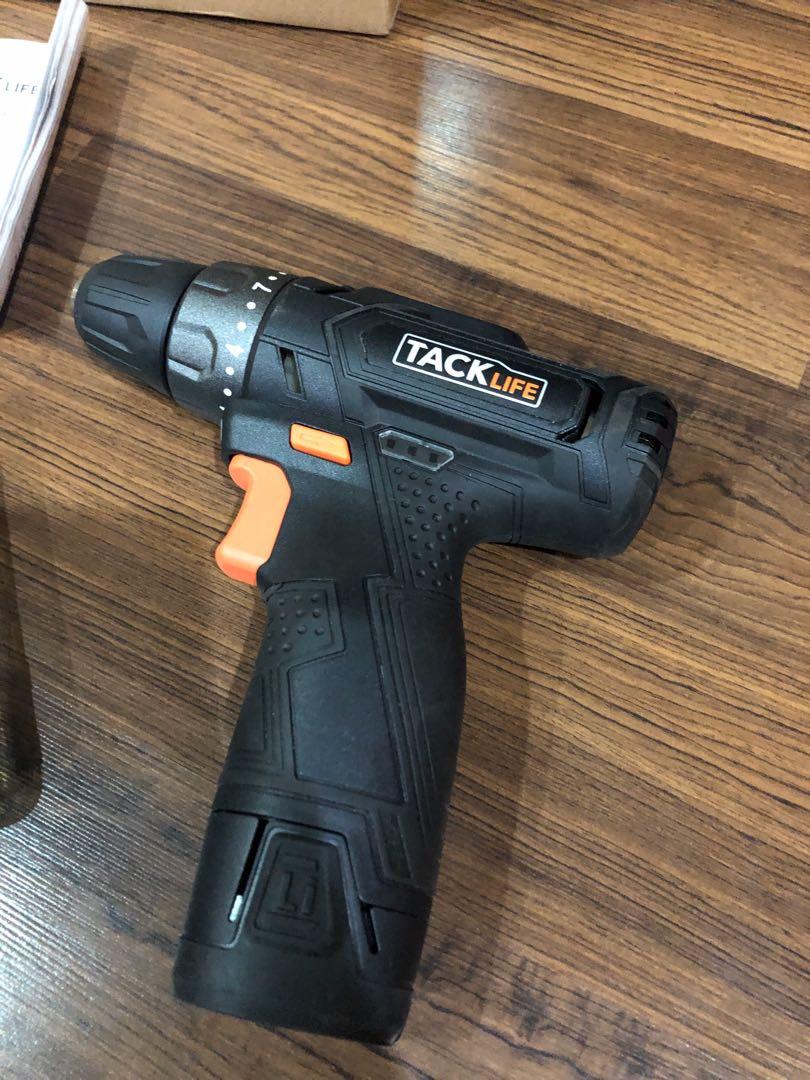 Tacklife PCD02B 12V Lithium Ion Cordless Drill Driver 3 8 Inch