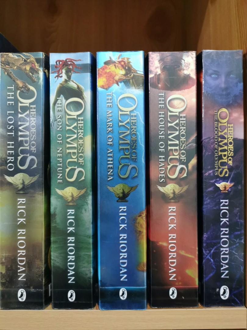 The Heroes Of Olympus Percy Jackson Series By Rick Riordan Books Stationery Books On Carousell