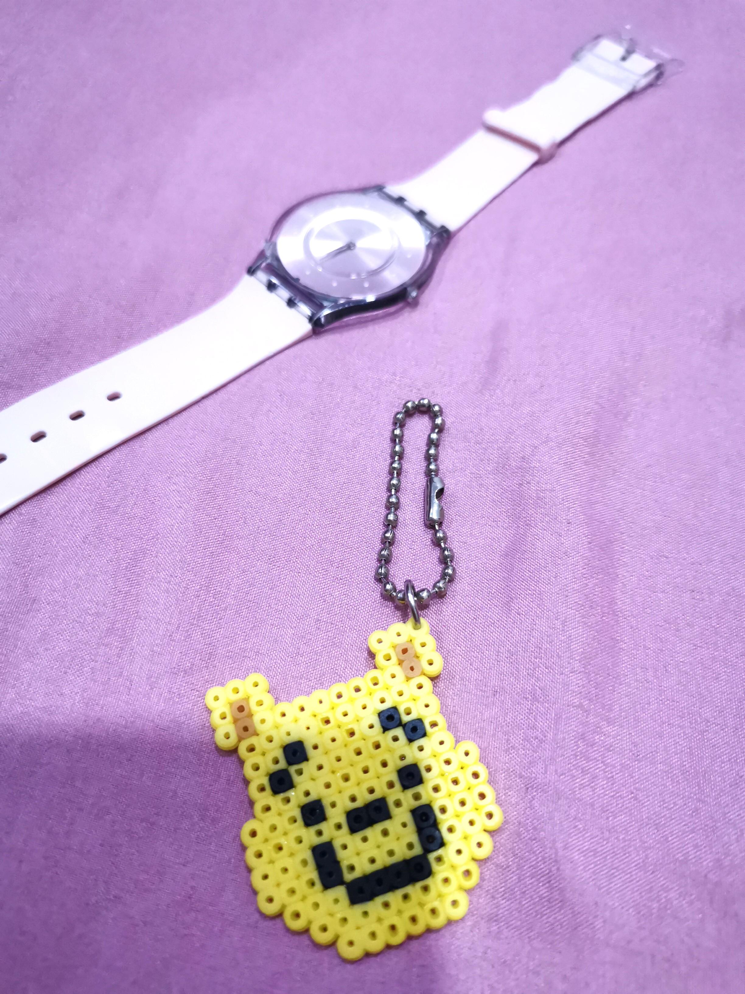 Winnie the Pooh perler beads keychain, Hobbies & Toys, Stationery