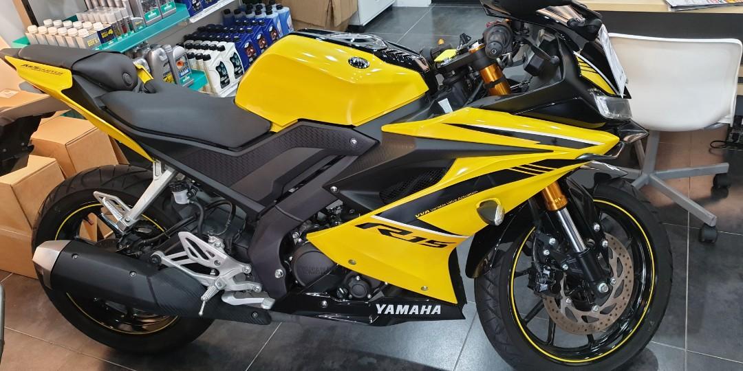 yamaha r15 bike yellow