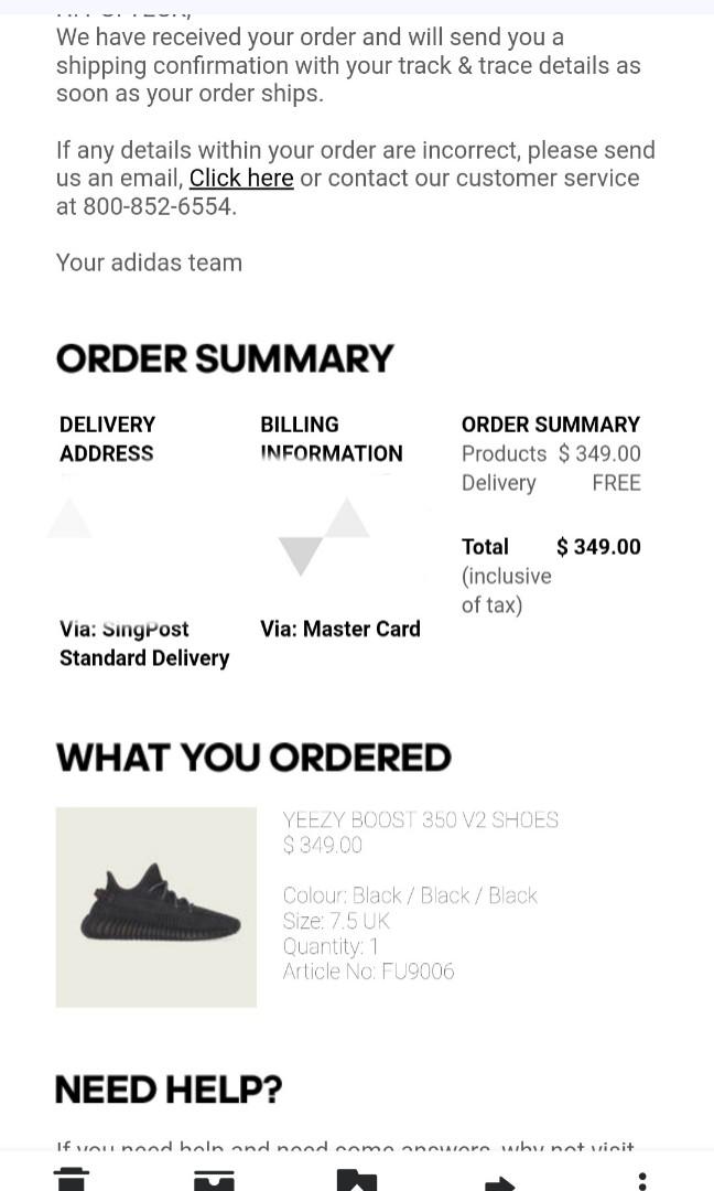 Yeezy 350v2 Black RESTOCK