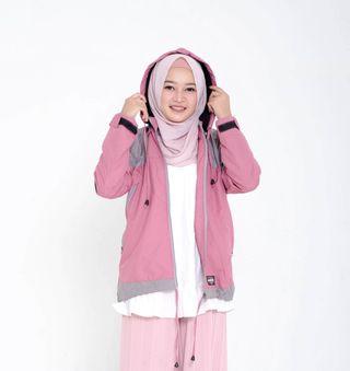 Jaket Wanita Anti Air Adv Pink Outdoor