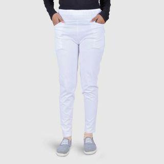 Celana Katun Stretch Panjang Putih