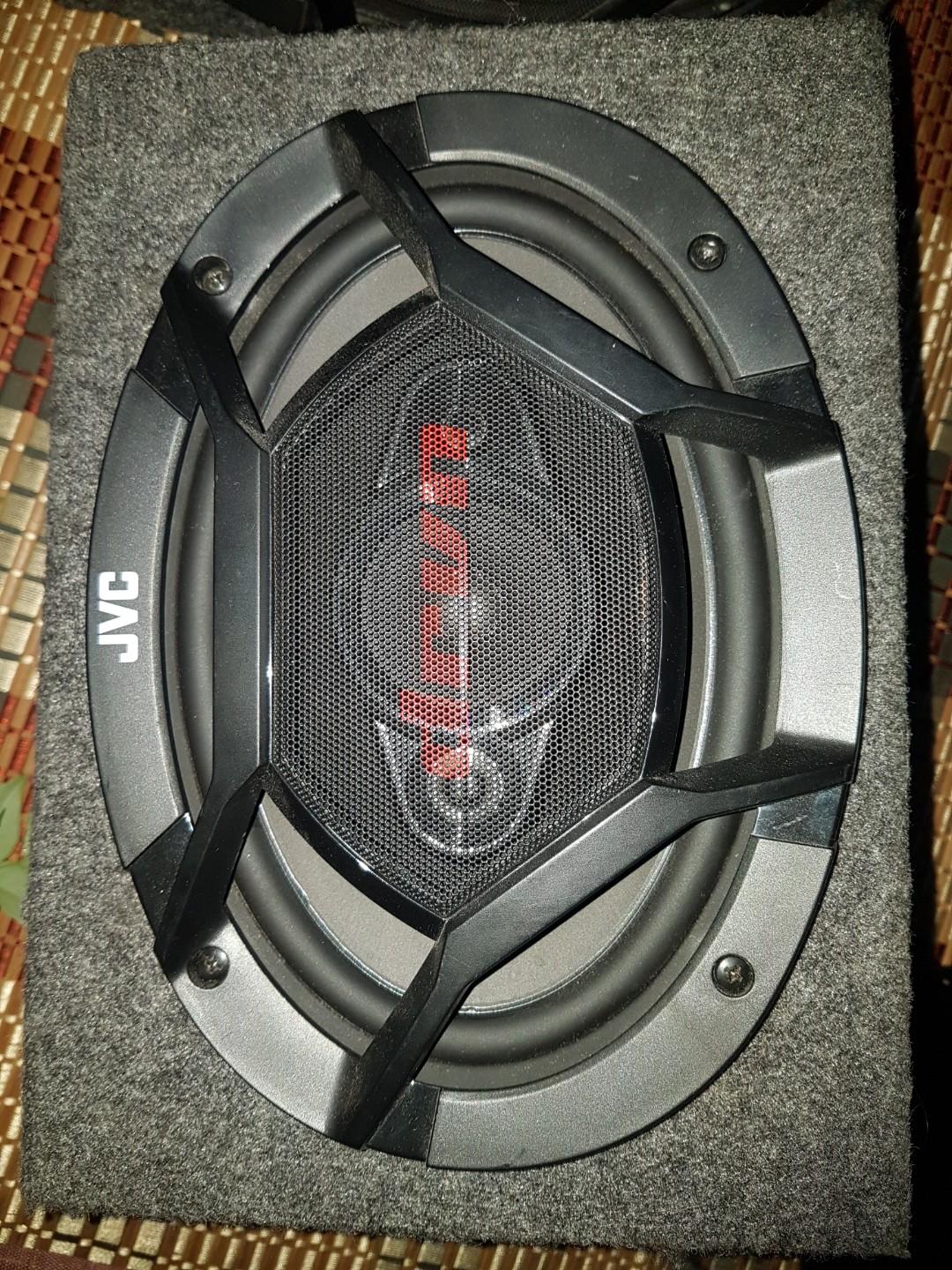 3 way pioneer 6x9 speaker 450w max 90rms with box+jvc grill and 4ch car