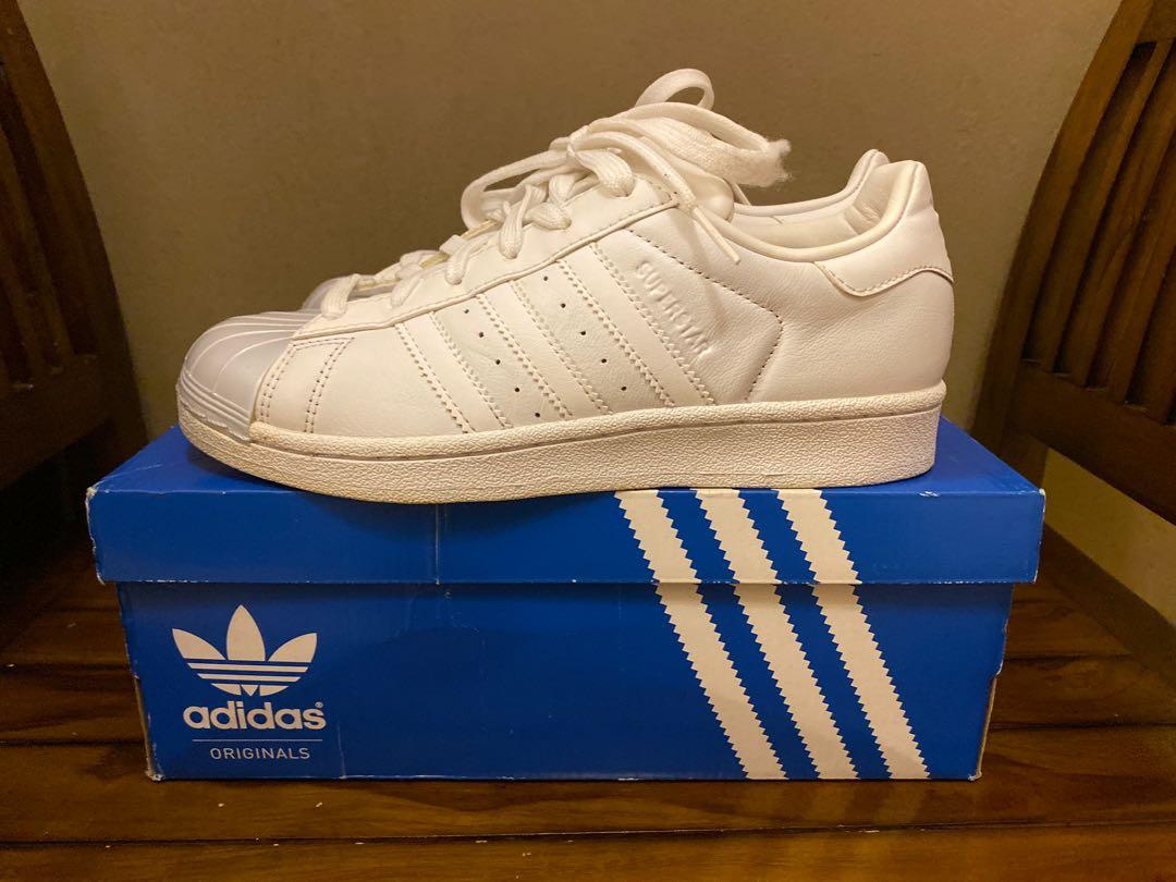 All white superstars womens on sale