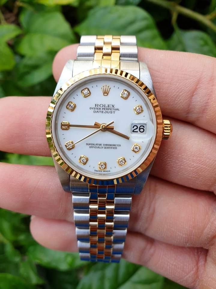 Authentic and Original Rolex Junior Half Gold Oyster Perpetual