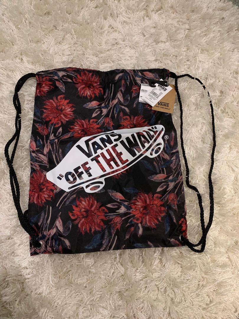 Authentic Vans Off The Wall Drawstring Bag in Floral