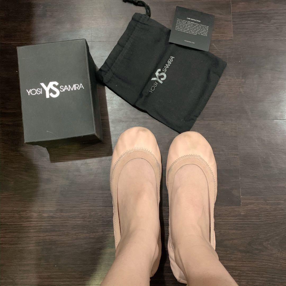 AUTHENTIC Yosi Samra nude pink ballet flats Women s Fashion