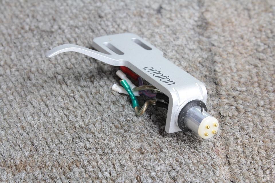Ortofon silver headshell SH4 + lead wires for turntable tonearm