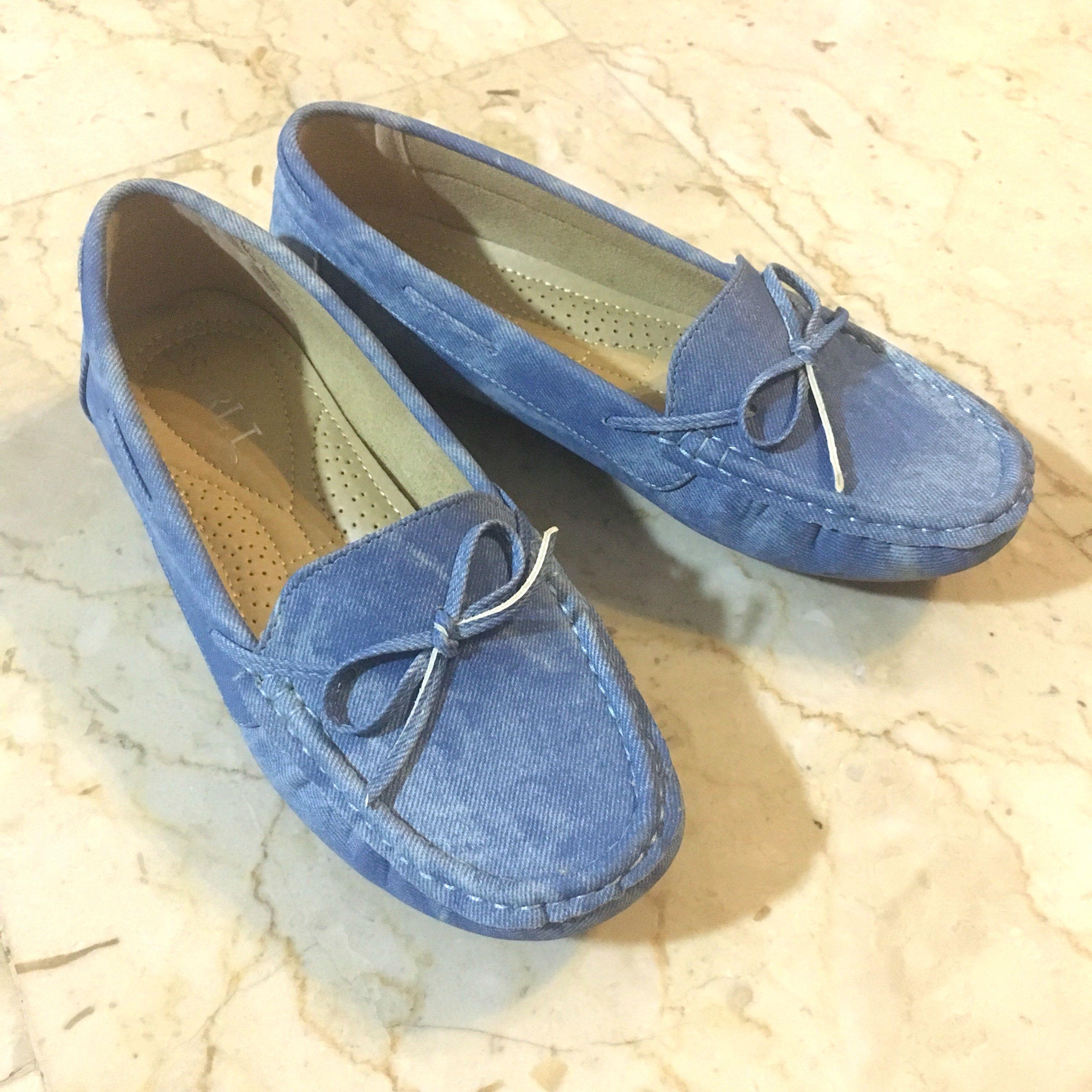 cute blue flats