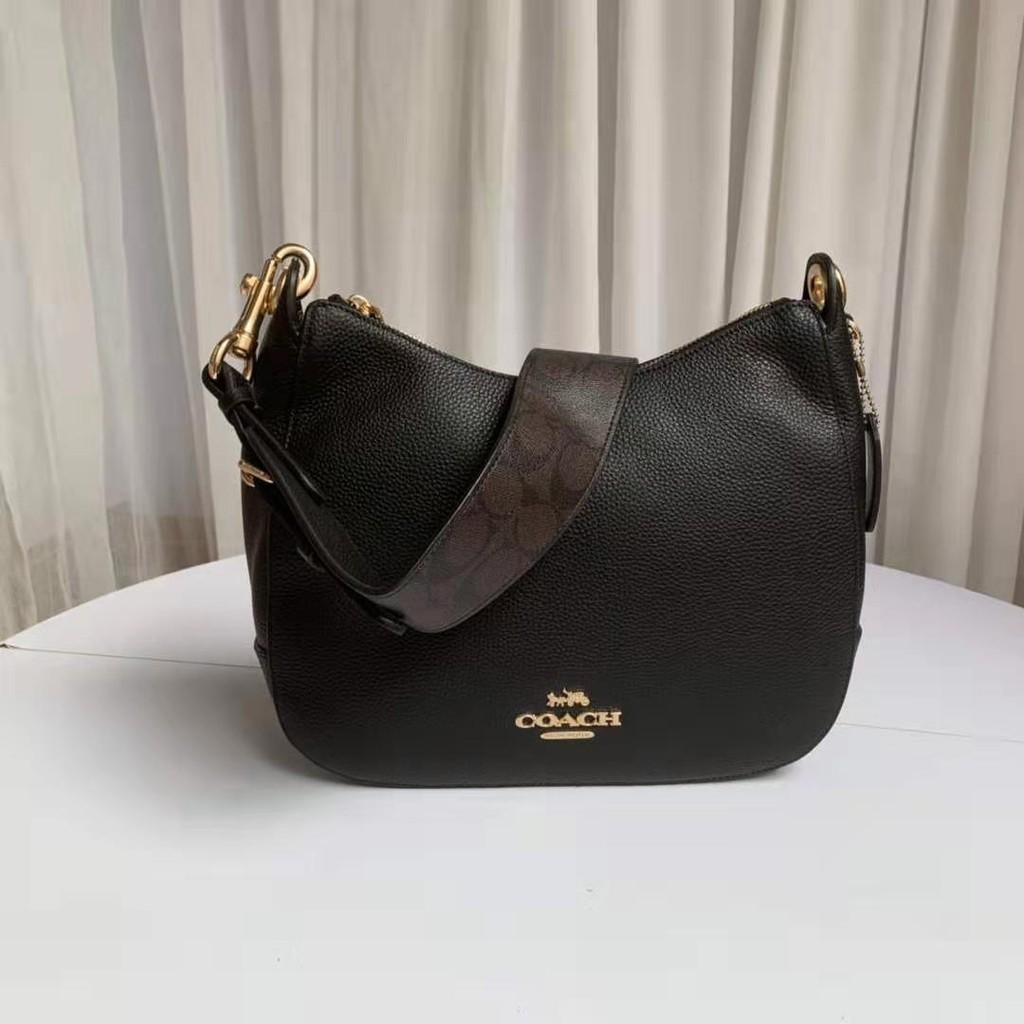 Coach jes hobo with signature canvas strap