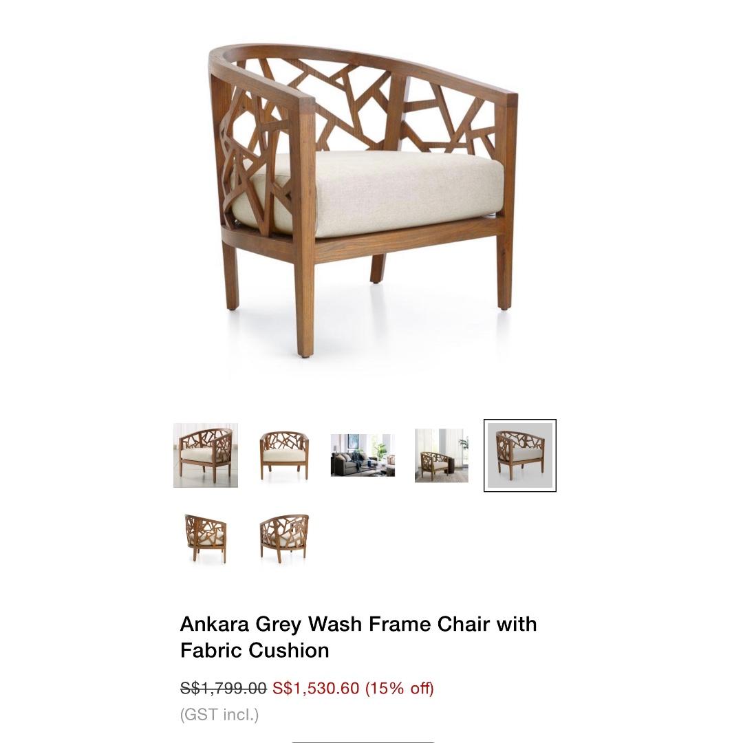 Crate and barrel online ankara chair
