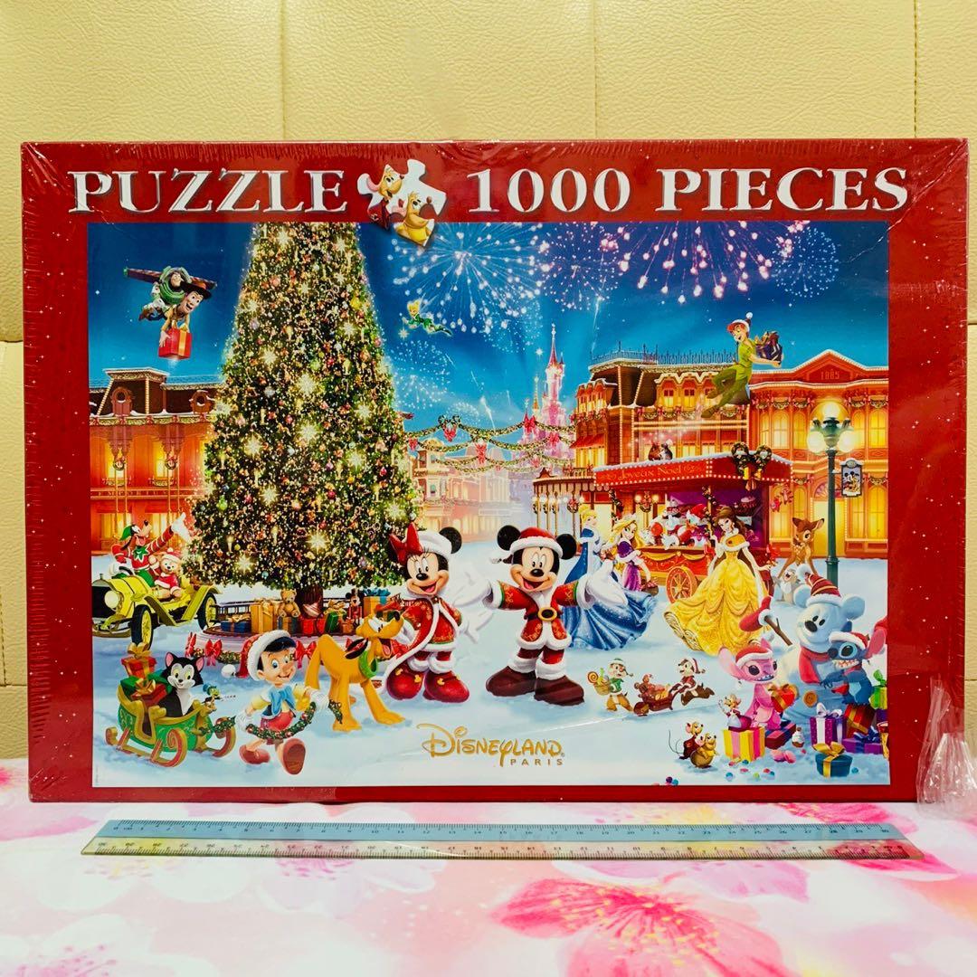 Disneyland Paris Christmas Joyeux Noel Jigsaw Puzzle 1000 Pieces Hobbies Toys Toys Games On Carousell