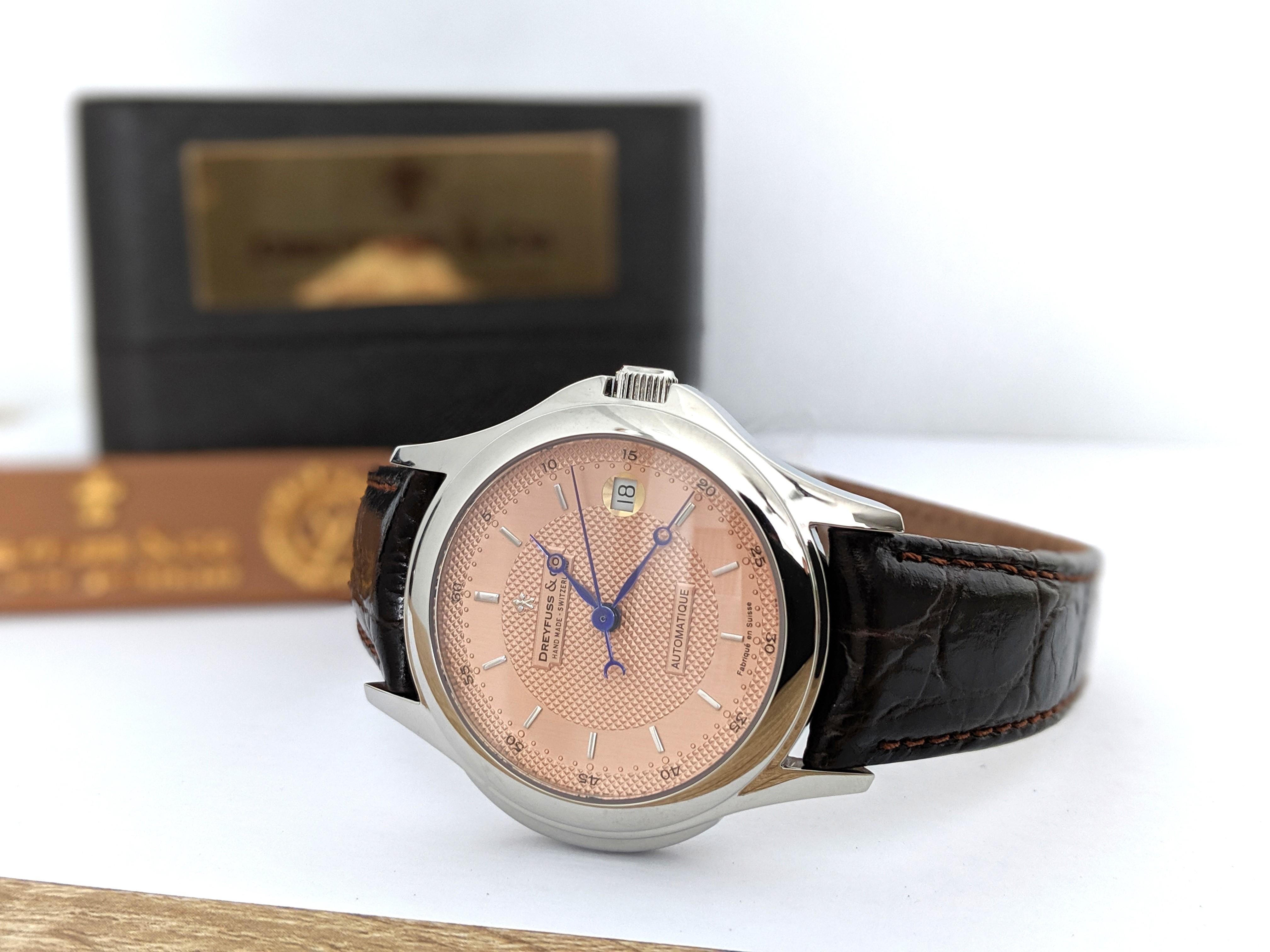 Dreyfuss Co Swiss Made ETA2824 Dress Watch
