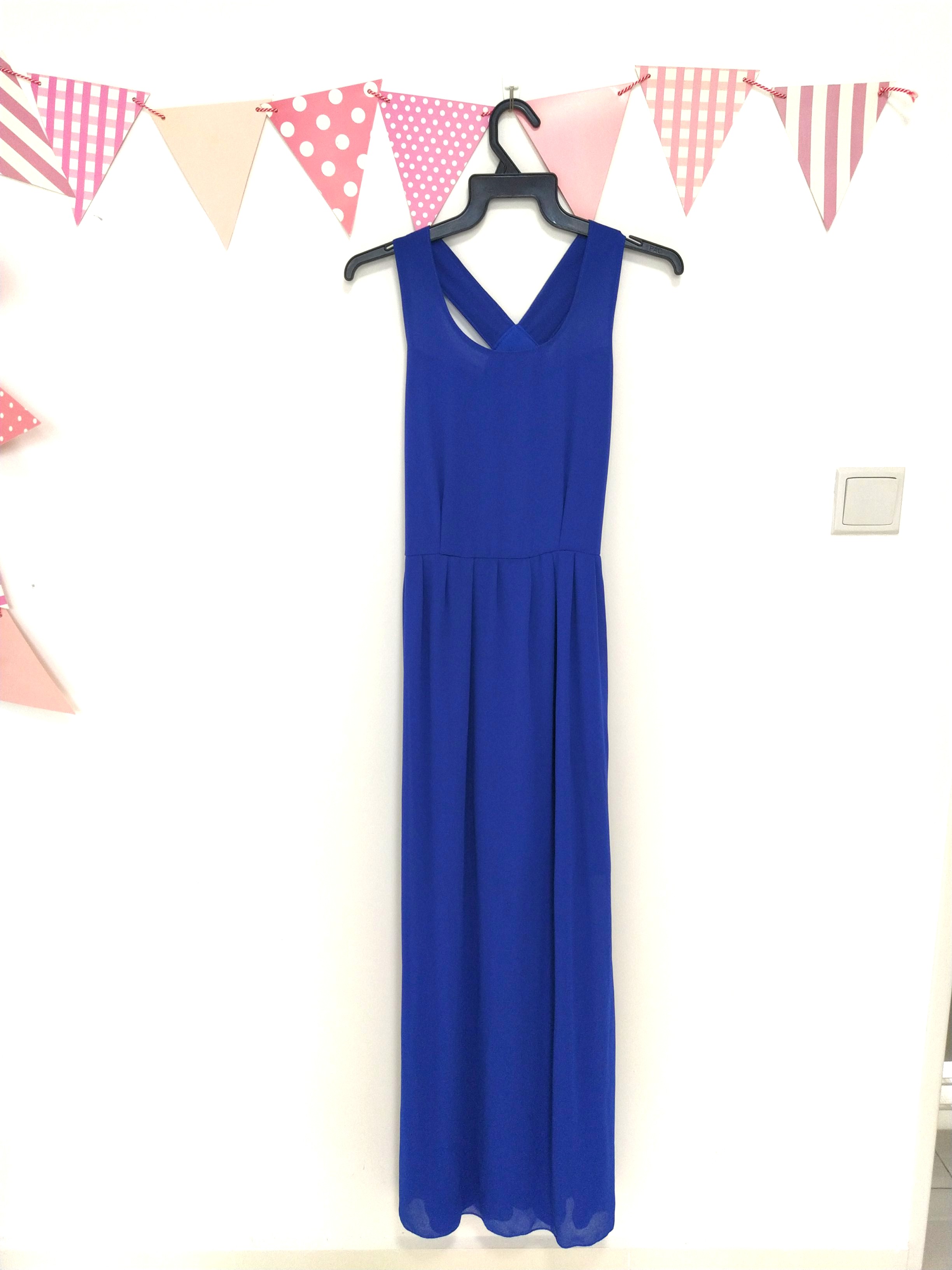 Electric Blue Maxi Dress, Women's Fashion, Dresses & Sets, Dresses on