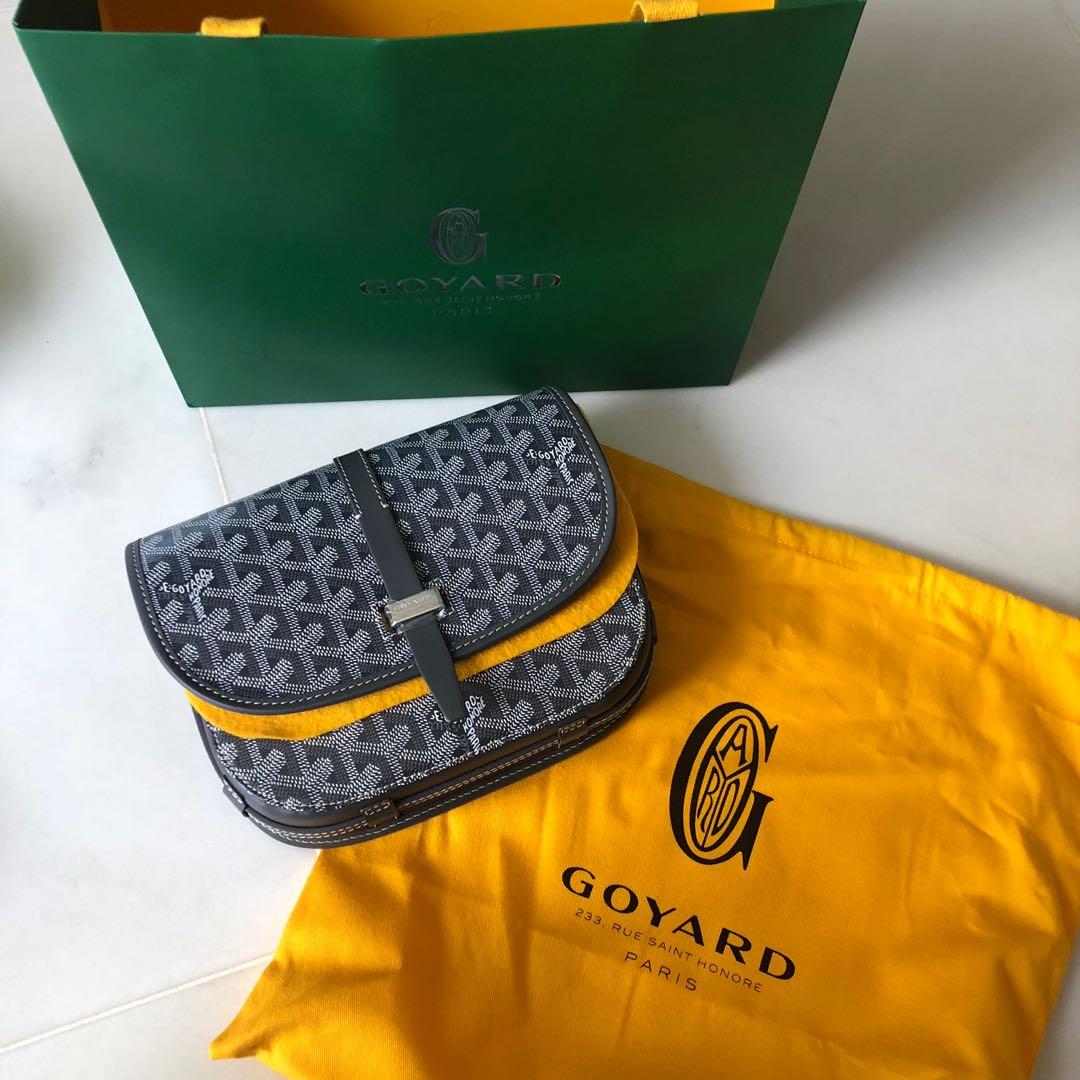 Goyard Belvedere PM Bag Grey, Luxury, Bags & Wallets on Carousell