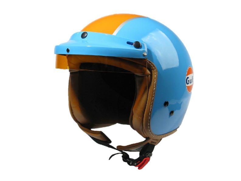 Gulf Oil Helmet, Motorcycles, Motorcycle Apparel on Carousell