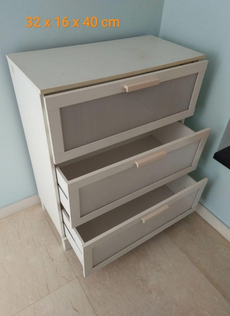 Ikea table with drawers, Furniture & Home Living, Furniture, Tables