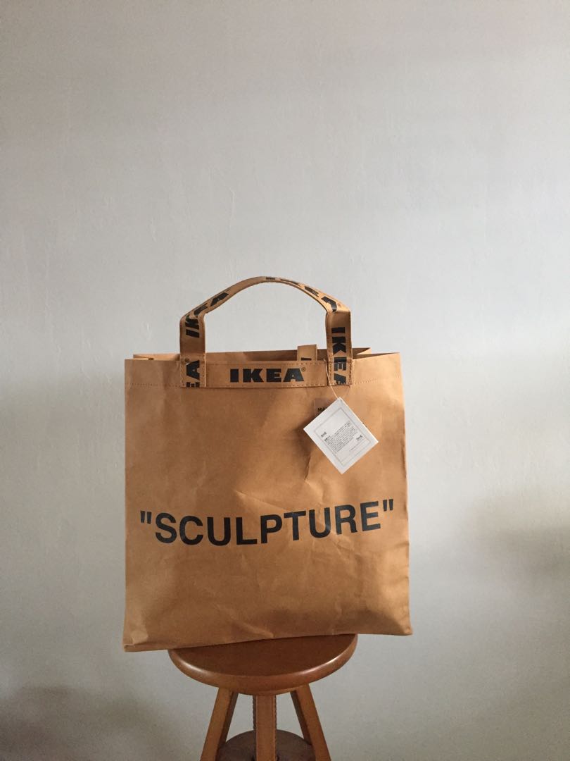 Ikea x Virgil Abloh ( Markerad Sculpture Bag), Women's Fashion, Bags &  Wallets, Purses & Pouches on Carousell