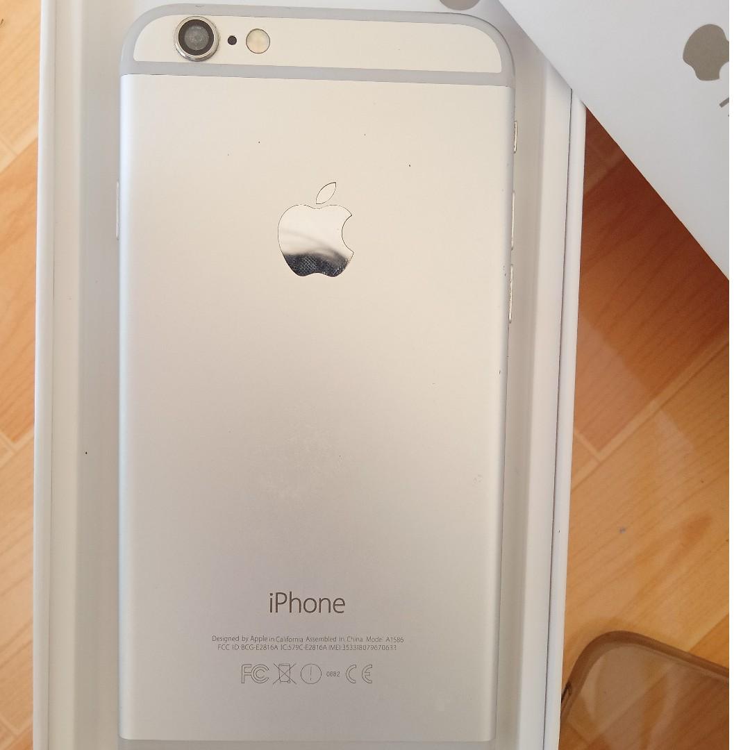 Iphone6 64GB Silver (Category: iPhone 6 Series) located in Manila. Submitted by dcbeva (Listing ID 265281903, Image 3). Description: NEGOTIABLE ✓Charger ✓Jelly case 🚫finger print 🚫No dents pero may Gap and top corner screen saver body. Does not affect performance. Actual photo posted .