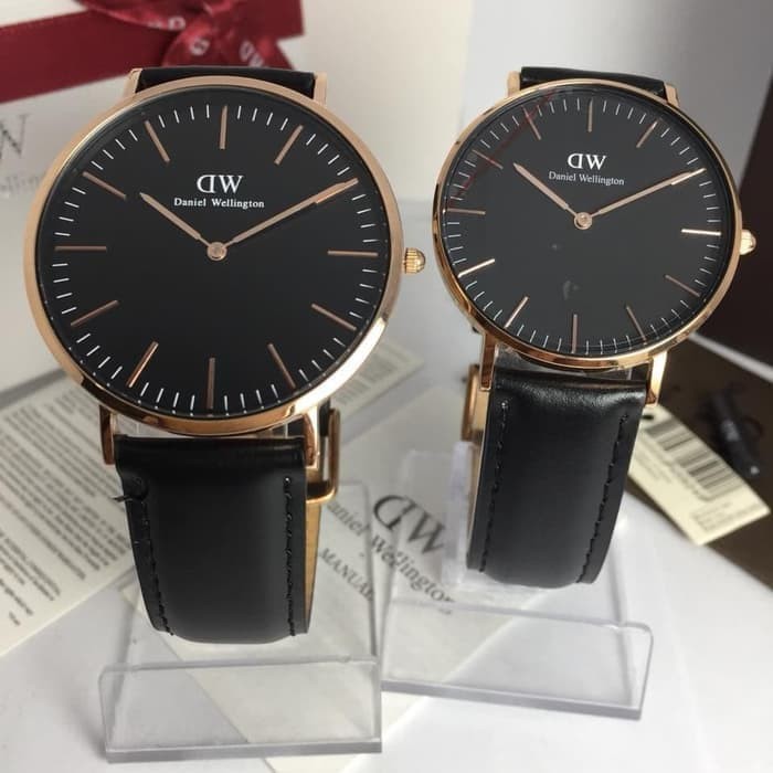 Jam Tangan Daniel Wellington DW Couple 36mm 40mm Fullset Box