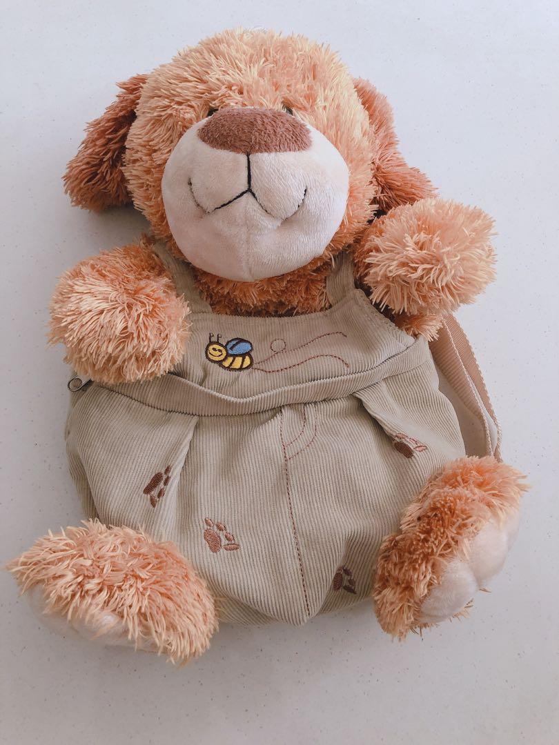 teddy bear with zipper on back
