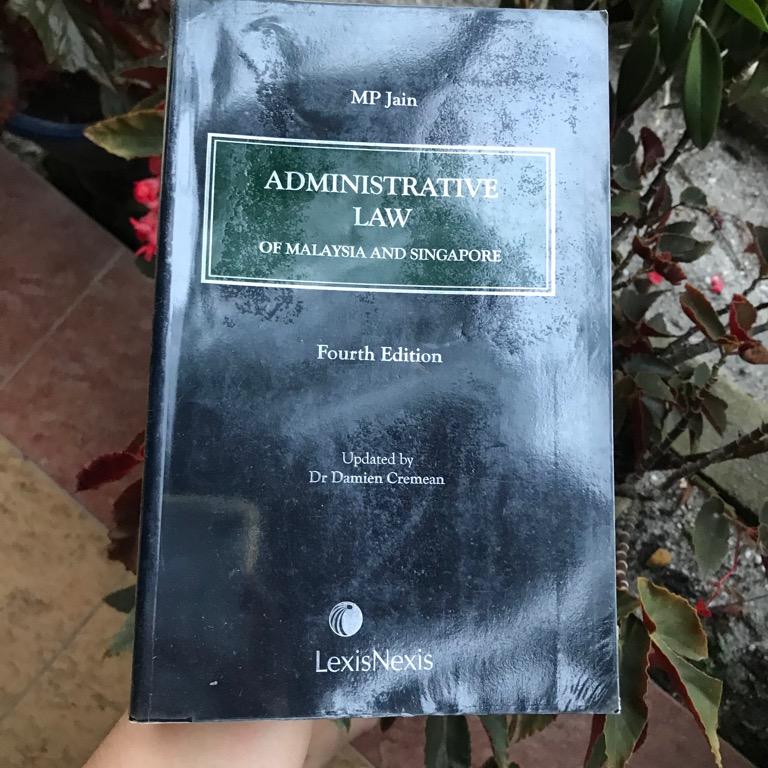 Mp Jain Administrative Law Of Malaysia And Singapore 4th Edition Textbooks On Carousell