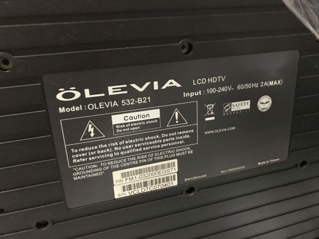 Olevia 32” Tv （非數碼電視）, 家庭電器, 電視 & 其他娛樂, 電視 Carousell