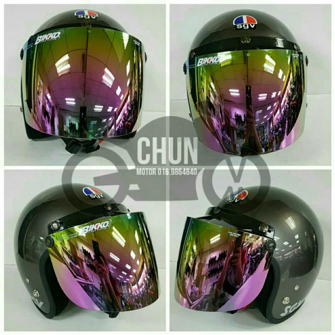 Helmet sgv top visor rainbow