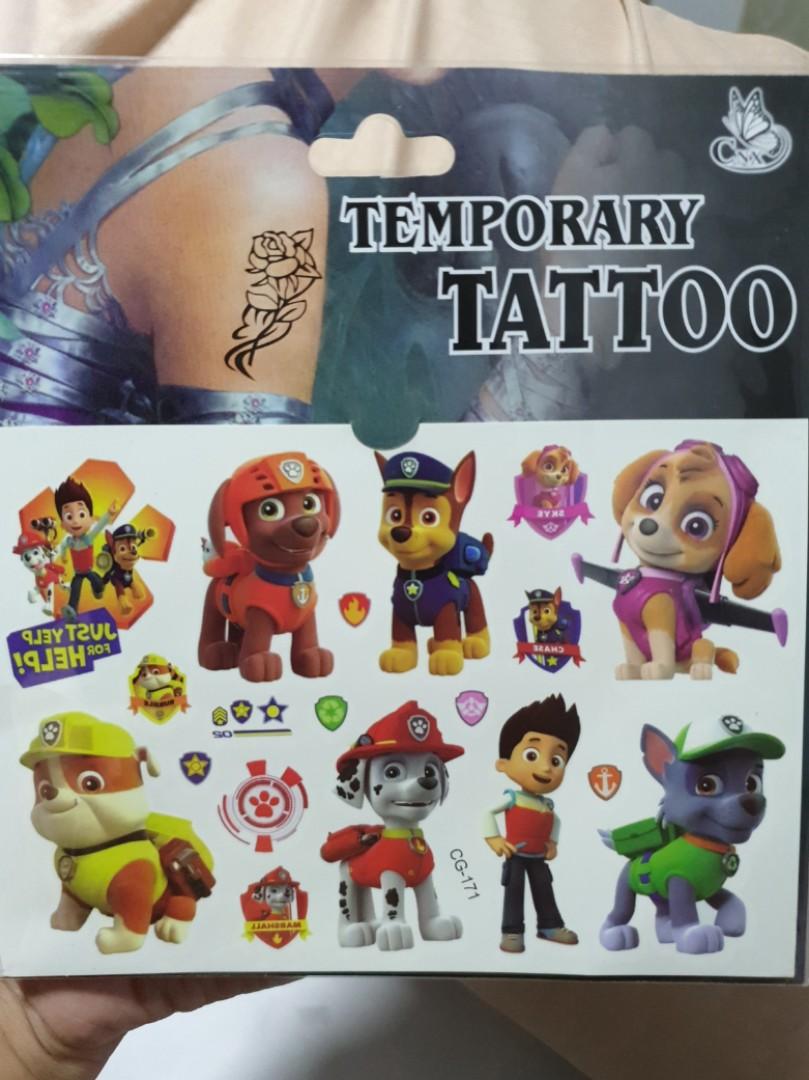 PAW PATROL Temporary Tattoos, Hobbies & Toys, Stationery & Craft