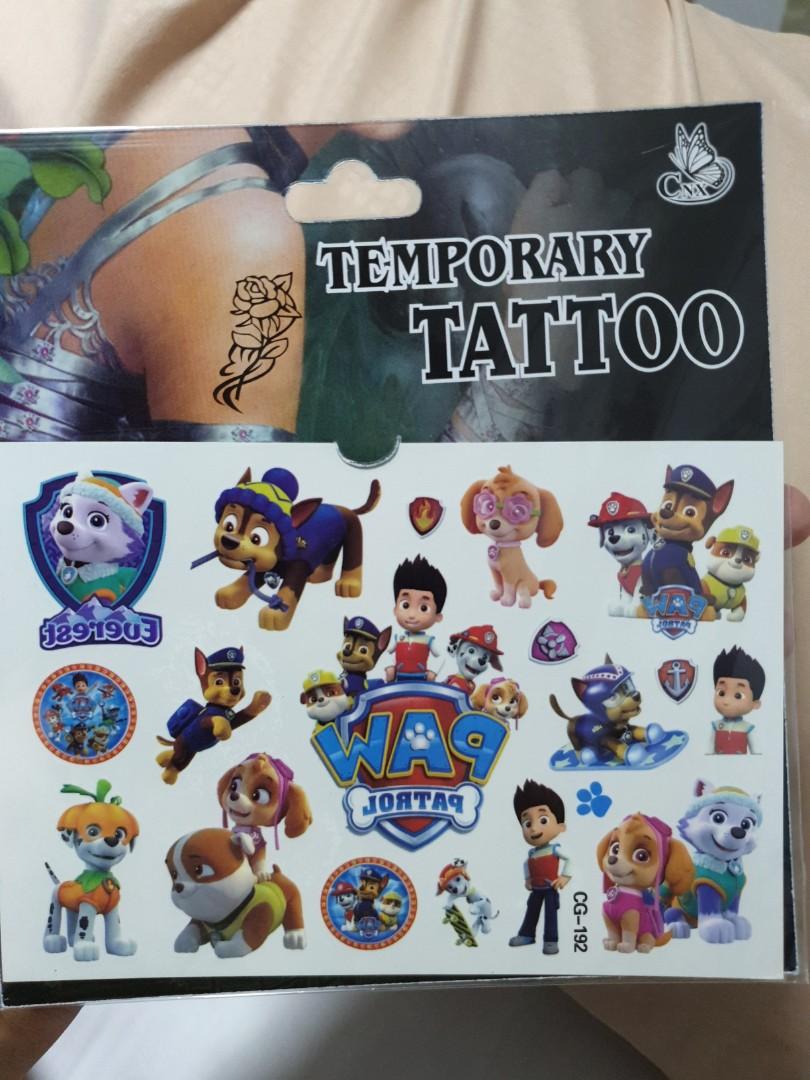 PAW PATROL Temporary Tattoos, Hobbies & Toys, Stationery & Craft