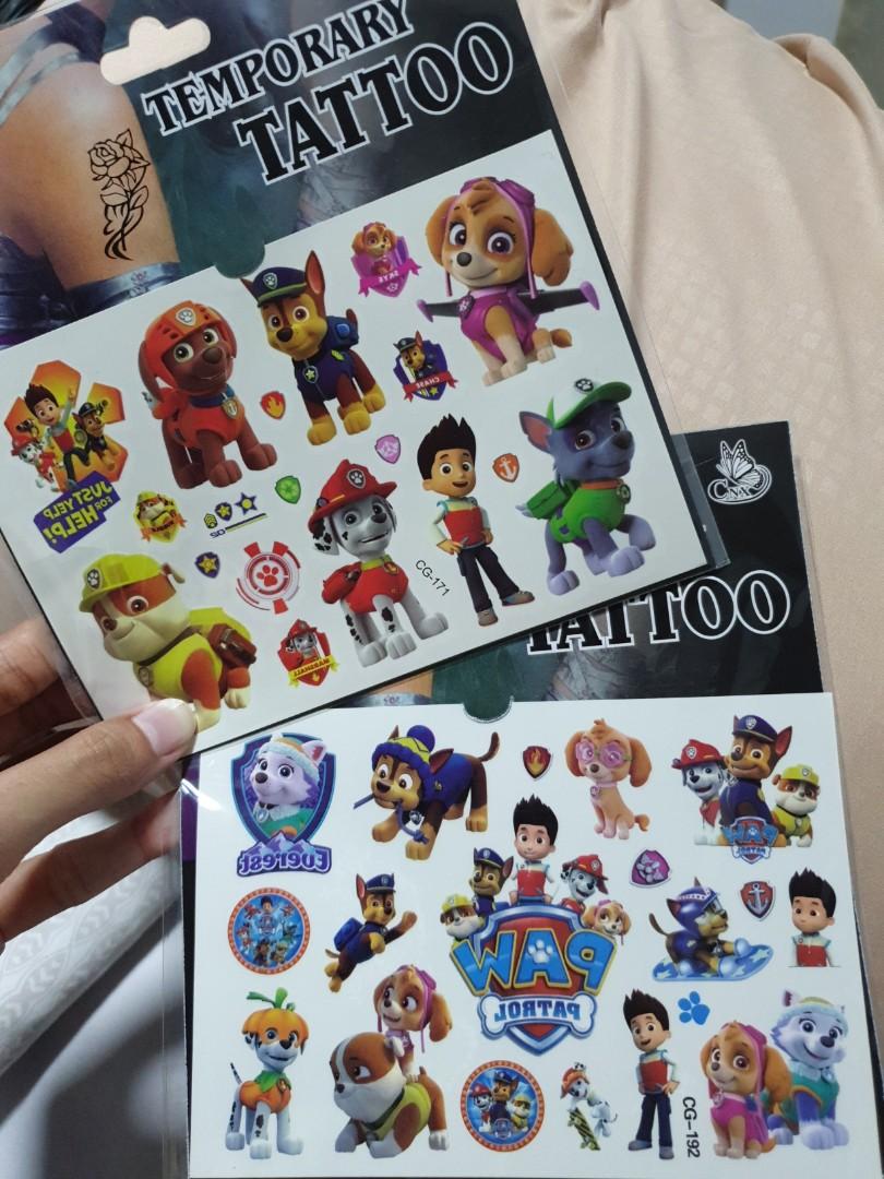 PAW PATROL Temporary Tattoos, Hobbies & Toys, Stationery & Craft