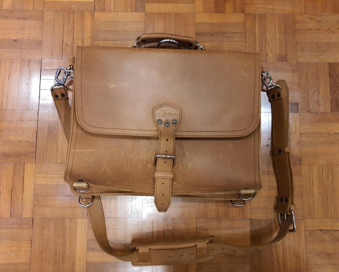 saddleback leather thin briefcase