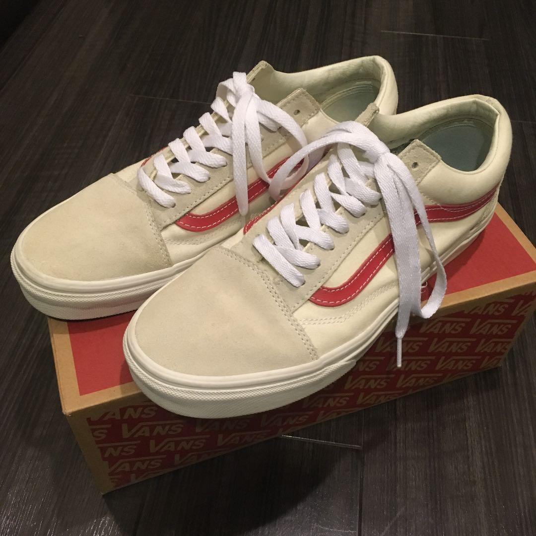 G dragon vans white red discount
