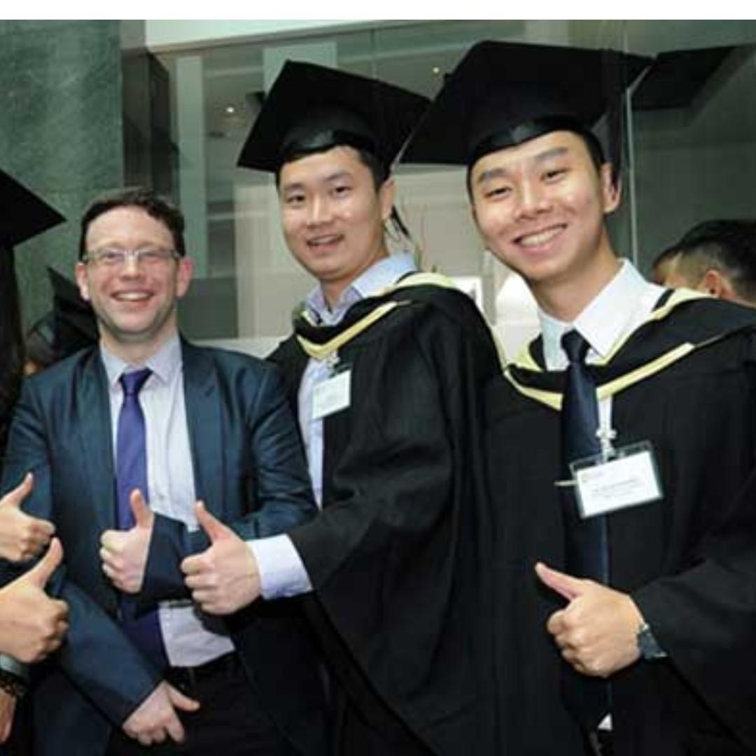 Sim sale graduation gown