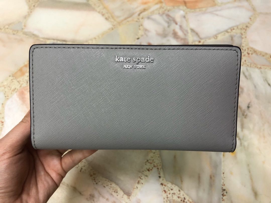 Kate spade wallet best sale grey