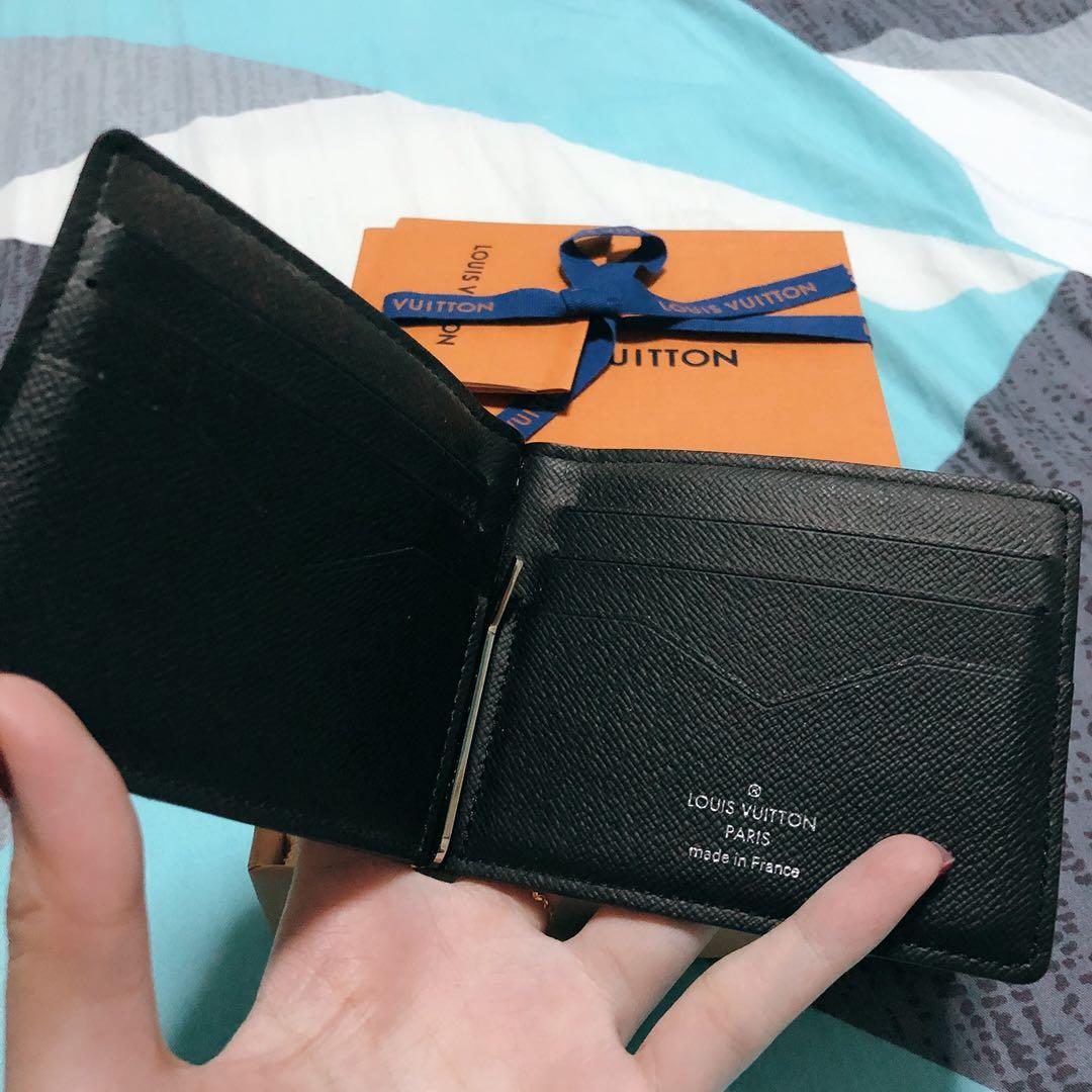 Louis Vuitton Pince Damier Graphite Card Holder Black