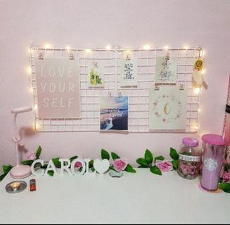 (NEW INSTOCKS) White tumblr wall grid