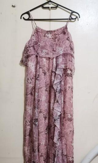 Old Rose Flowy Maxi Dress