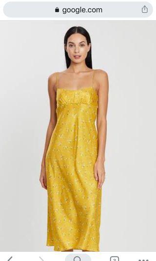 Marigold slip dress
