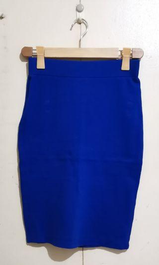 Royal Blue F21 Bodycon Skirt