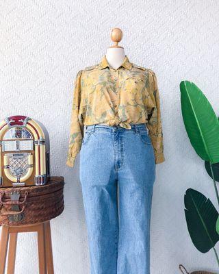 UK16-18 🍿 PLUS SIZE Vintage Blouse VB2964