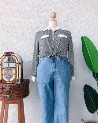 UK16-18 🍿 PLUS SIZE Vintage Blouse VB2972