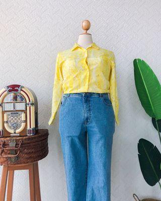 UK12-14 🍿 PLUS SIZE Vintage Blouse VB2979